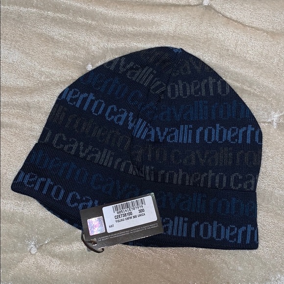 Roberto Cavalli Logo Beanie Hat - Picture 4 of 7